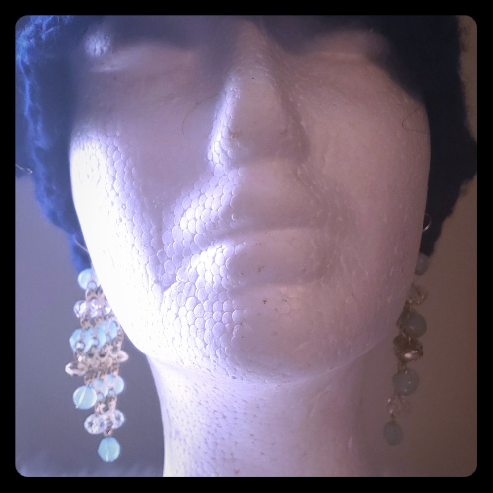 Green earrings